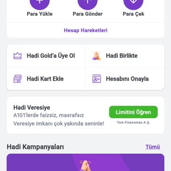 Tom Hadi A101 Plus Anasayfada Görünmüyor