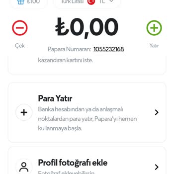 Benim Adıma Papara Hesabi Acildi