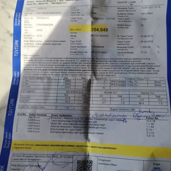 TÜVTÜRK Orijinal Crafter 19+1 Personel Araç Koltuk Mesafeleri