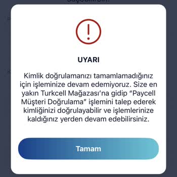 Paycell Kimlik Doğrulama Sorunu