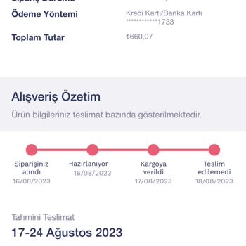 Penti 25 Gündür Sipariş İademi Yapmadı.