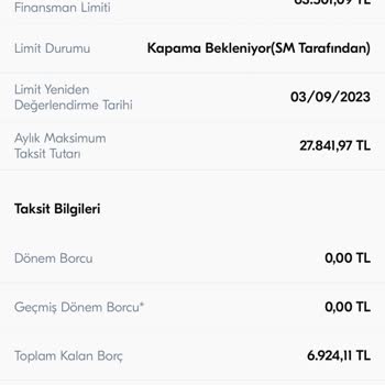 Türkiye Finans Extra Limit Kapama Bekliyor ( Sm Tarafından )