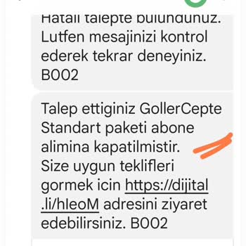 Goller Cepte Uygulaması Artık Paketler Satılmıyor!