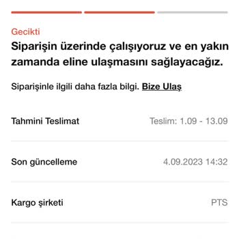 Nike Kargonun Gelmemesi Ve Ertelenmesi