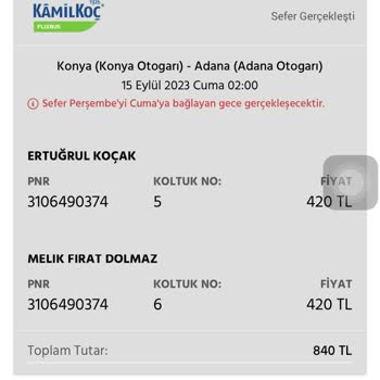 Konya Otogarı Kamil Koç Şubesinde Çalışanlar