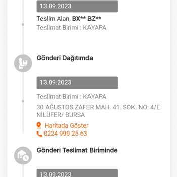 MNG Bursa Kayapa Şubesi Kargomu Teslim Etmedi.