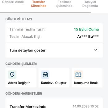 Trendyol Express Kargom Neredeyse 1 Gündür Transfer Merkezinde!