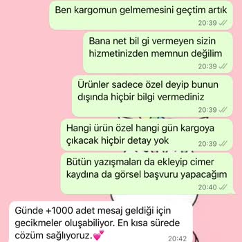 LESEQUENCE Kargo Ve İade Sorunu