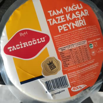 Taciroğlu Kaşar Peyniri Küf Tadı Geliyor