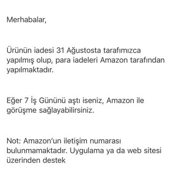Amazon Teslim Edilemeyen Üründe Para İadesi Yapılmıyor