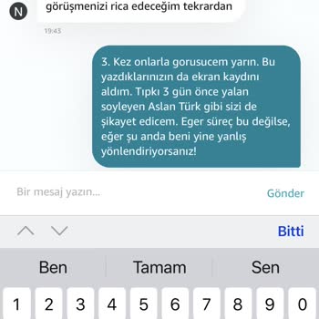 Amazon Teslim Edilemeyen Üründe Para İadesi Yapılmıyor
