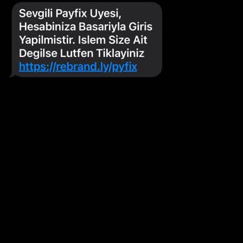 P****x'ten Mesaj Geldi