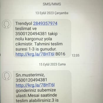 Aras Kargo Mersin Erdemli Şubesi Kargomu Eve Teslim Etmiyor