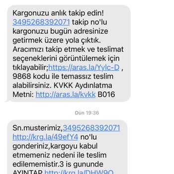 Aras Kargo Teslim Edilmeyen Kargo