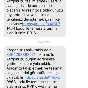 Aras Kargo Teslim Edilmeyen Kargo