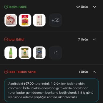 A101 Kapıda Eksik Ürün Gönderdi