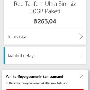 Vodafone Fatura Yüksek Geliyor
