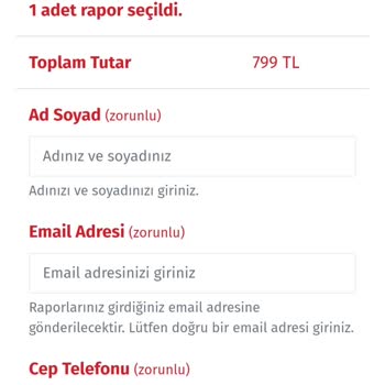 Otorapor Ekspertizin Eski Raporlar İçin 799₺ İstemesi