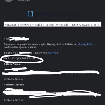 Yataş Bedding Geç Teslimat