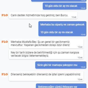 FLO Ayakkabı FLO Siparişimi 10 Gündür Kargo Yapmıyor İptal Edin Deniyor!