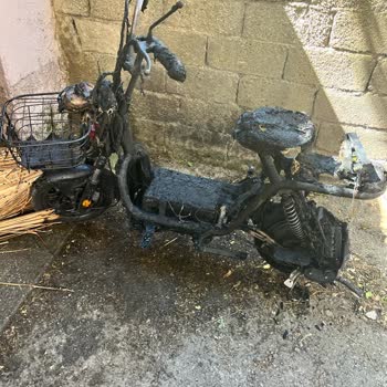 Motolux Gogo Elektrikli Bisiklet Yandı