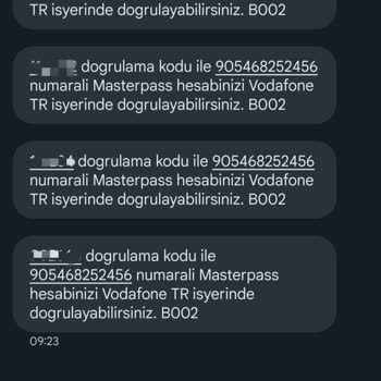 Masterpass Hesabınızı X İşyerinde Şu Kod İle Doğrulayabilirsiniz
