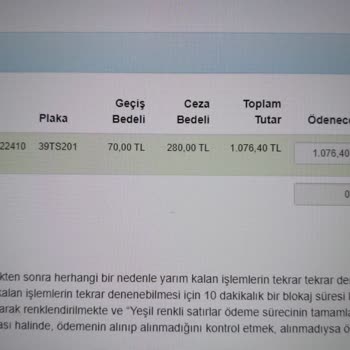 Avrupa Otoyol İşletmesi Avrupa Otoyolu İşletmesi Hakkında Şikayet