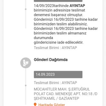 MNG Kargo Kargo Teslimatı Yapılmadı