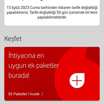 Vodafone Tarife Değişikliği Mağduriyeti