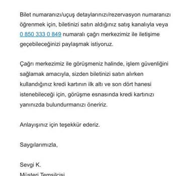 Biletim Olmasına Rağmen Bulamayan THY, Sadece Üzgün!