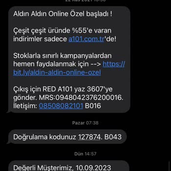 A101 Sipariş İptalinin İşleme Alınmaması