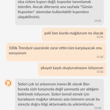 Trendyol'un Kargoyu İptal Ederek Beni Mağdur Etmesi