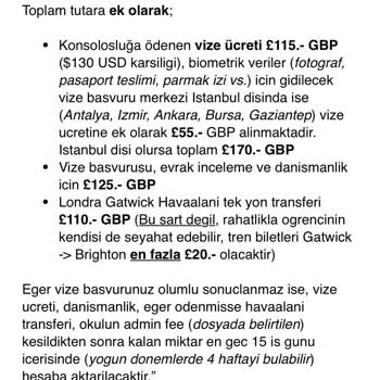 British English Board Ve Ücret İadesi Yapmamaları Hakkında