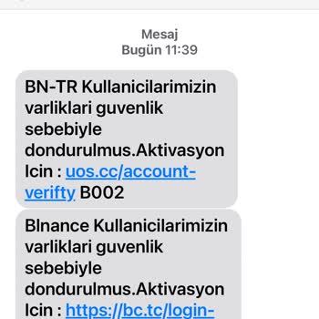 Tanımadığım Binance Firmasından Gelen Mesajlar