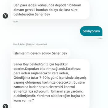 Hasarsız Ürünün İadesi Reddedildi. Hem Para Hem Ürün Hala Amazon'da.