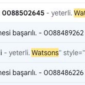 Watsons Siparişimi Bana Sormadan İptal Etti
