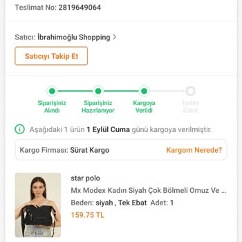Sürat Kargo Ürünüm Teslim Edilmedi.