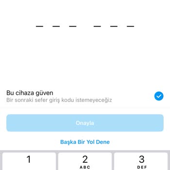 Instagram İki Faktörlü Kimlik Doğrulama Kodu!