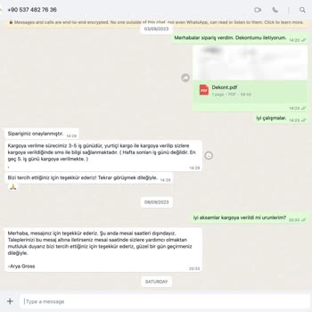 Arya Gross Siparişlerim Gönderilmedi, Düzgün Bilgilendirme Yapılmadı.
