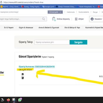 A101 Kargo İnternet Alışverişinden Kaynaklı Yaşanılan Mağduriyet