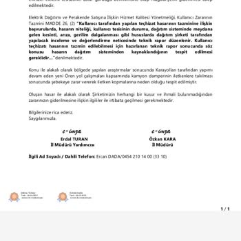 Karayolları Genel Müdürlüğü Şirket Yetkilileri Ulaşamıyorum