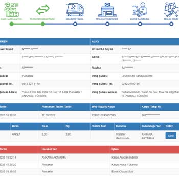 Sürat Kargo Kargom 1 Haftadır Elime Ulaşmadı