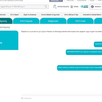 A101 Sipariş Ve İlgisizlik Ve İrtibat Kuramamak