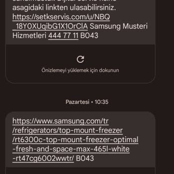 Samsung Değişimi Onaylanmış Buzdolabımızı 15 Gündür Değiştirmiyor.
