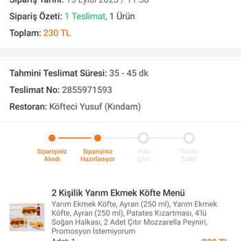 Köfteci Yusuf Kırşehir Şubesi Çok İlgisiz