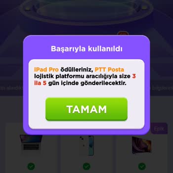 Step Master Çekiliş İle Ürün Gönderimi