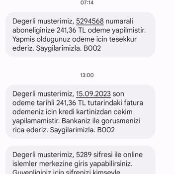Millenicom Fatura Ödeme Durumu