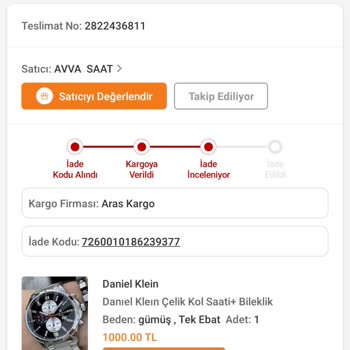 Trendyol Sonuçlandırılmayan İade Süreci
