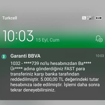 Akbank Gönderdiğim EFT'ler Reddediliyor