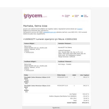 Giycem.com Gelmeyen Ürün. İletişim Eksikliği
